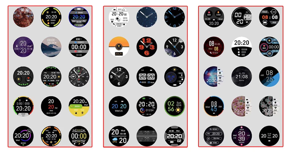 Stylish Women's Fitness Watch: Full Touch Screen, Waterproof, and More!