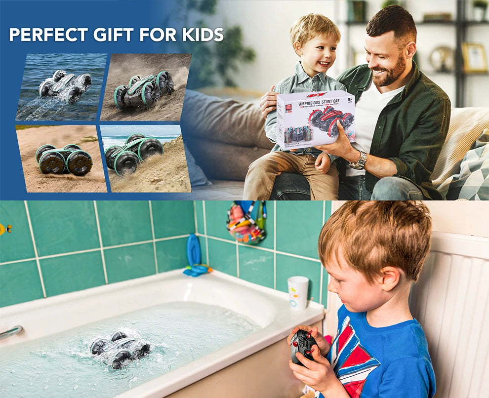 Unleash Fun with Amphibious RC Cars: The Ultimate Remote Control Stunt Vehicle for Kids