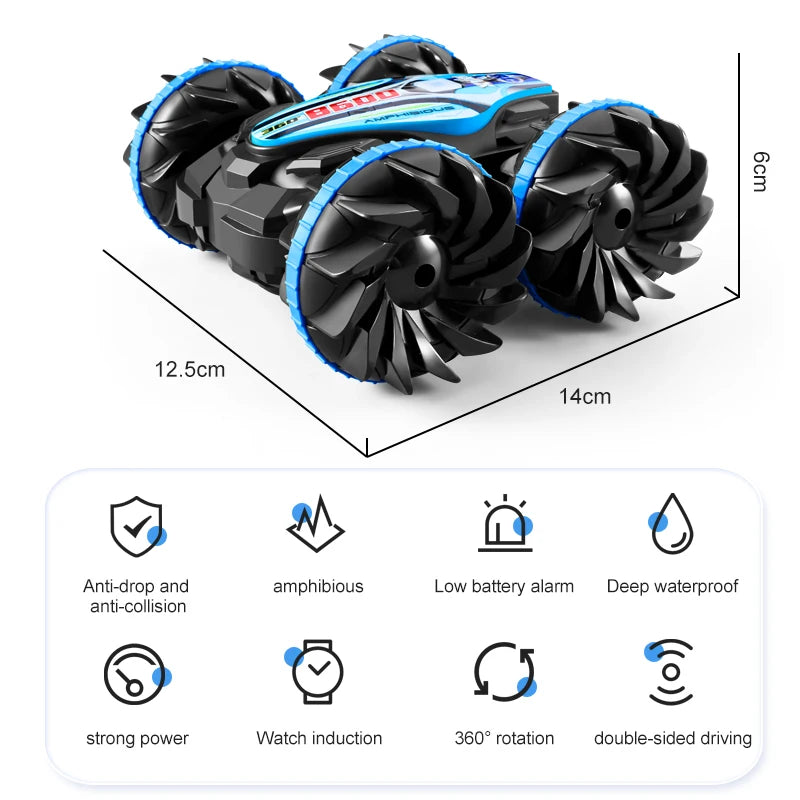 Unleash Fun with Amphibious RC Cars: The Ultimate Remote Control Stunt Vehicle for Kids