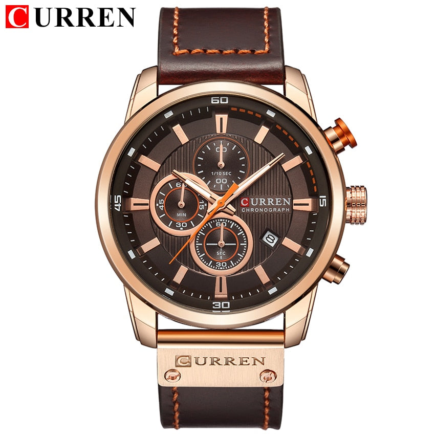 Top Brand CURREN Fashion Date Quartz Luxury Chronograph Sport Men Watches