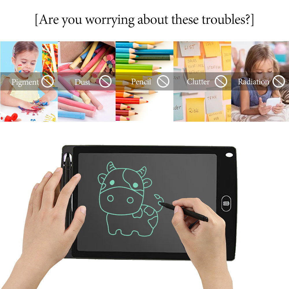 Digital Graphic Toy Tablet -Light Weight Drawing Board with 8.5" LCD Screen Writing for Children between 4 and 12 Age.