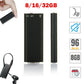 Ultra-Thin Professional Sound Digital Recorder -32GB Portable Mini Voice Activated Dictaphone HD Noise Reduce Recording