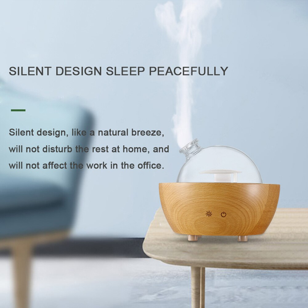 Large Capacity 150ML Bluetooth Wood Humidifier Diffuser Spray Aroma for Household