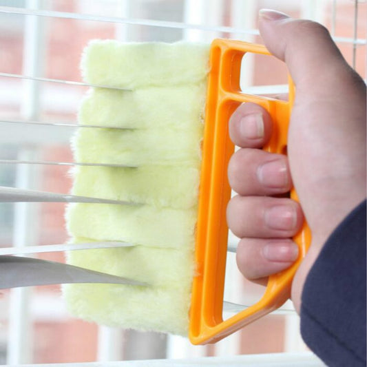 Microfiber Window Cleaning Brush, Air Conditioner Duster Cleaner, Washable Venetian Blind Blade Cleaning Cloth