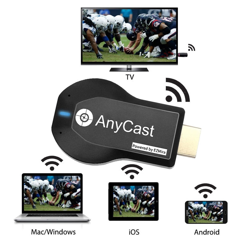 M2 Plus TV Stick WiFi Display Receiver DLNA Miracast Airplay Mirror Screen HDMI-compatible Android IOS Mirascreen Dongle