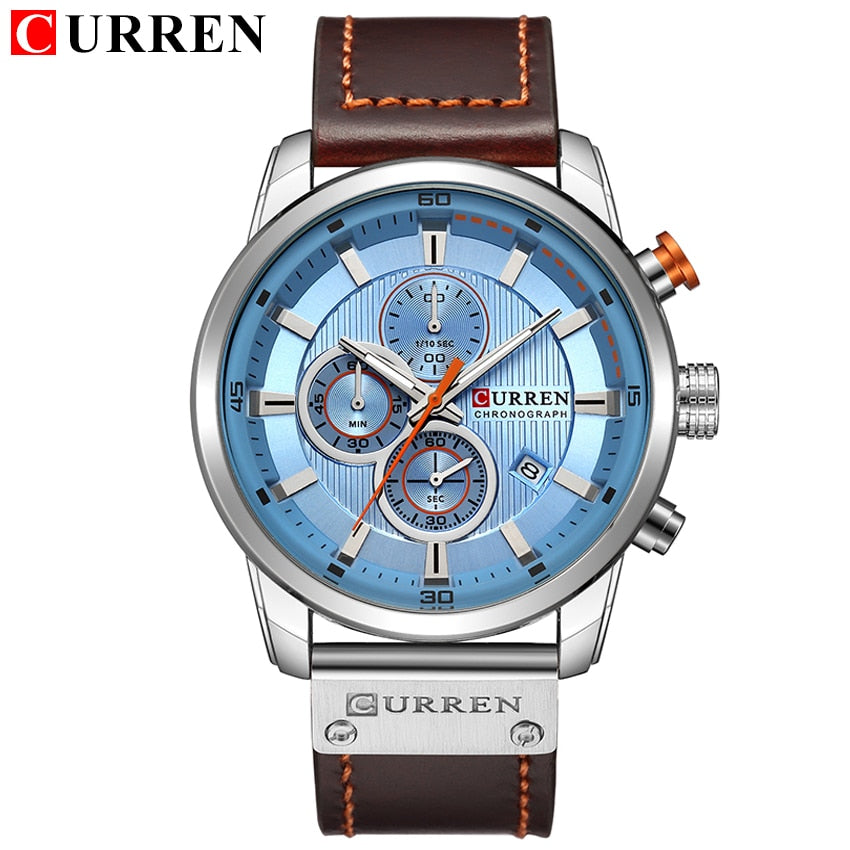 Top Brand CURREN Fashion Date Quartz Luxury Chronograph Sport Men Watches