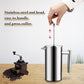 French Press Stainless Steel Espresso Coffee Maker -High Quality Double Wall Insulated Pot for Coffee or Tea Making