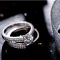 Fashion Jewelry Bridal Sets Wedding Engagement Ring  -Simple Double Stackable Design S925 Rings For Women