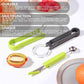 4 in 1 Multifunction Melon Baller & Cutter-Fruit Carving Knife, Fruit Platter, Fruit Dig Pulp Separator