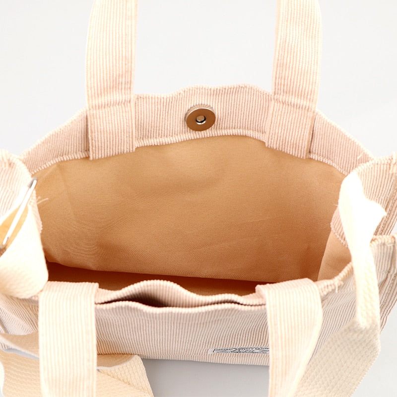 Nuevo bolso de mano de pana de diseñador de lujo para mujer: aspecto bonito y lindo, color sólido, bolso de mensajero con hebilla