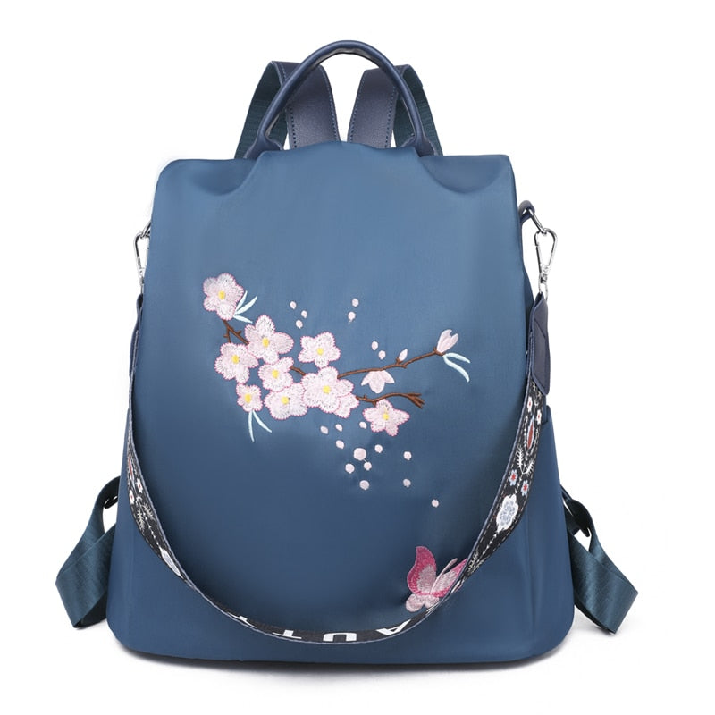 High Quality Women Fashion Anti-theft Waterproof Oxford Print Backpack