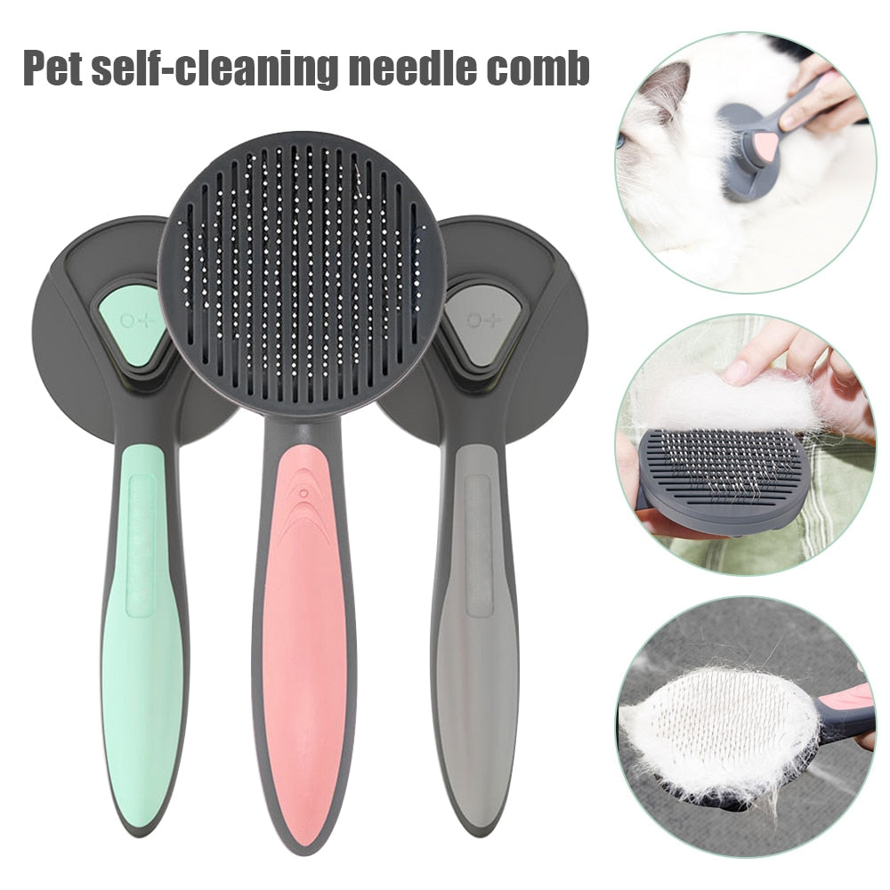 Kimpets Cat Comb Brush -Designed with Comfortable and Ergonomic for Cleaning your Cat's Loose Hair