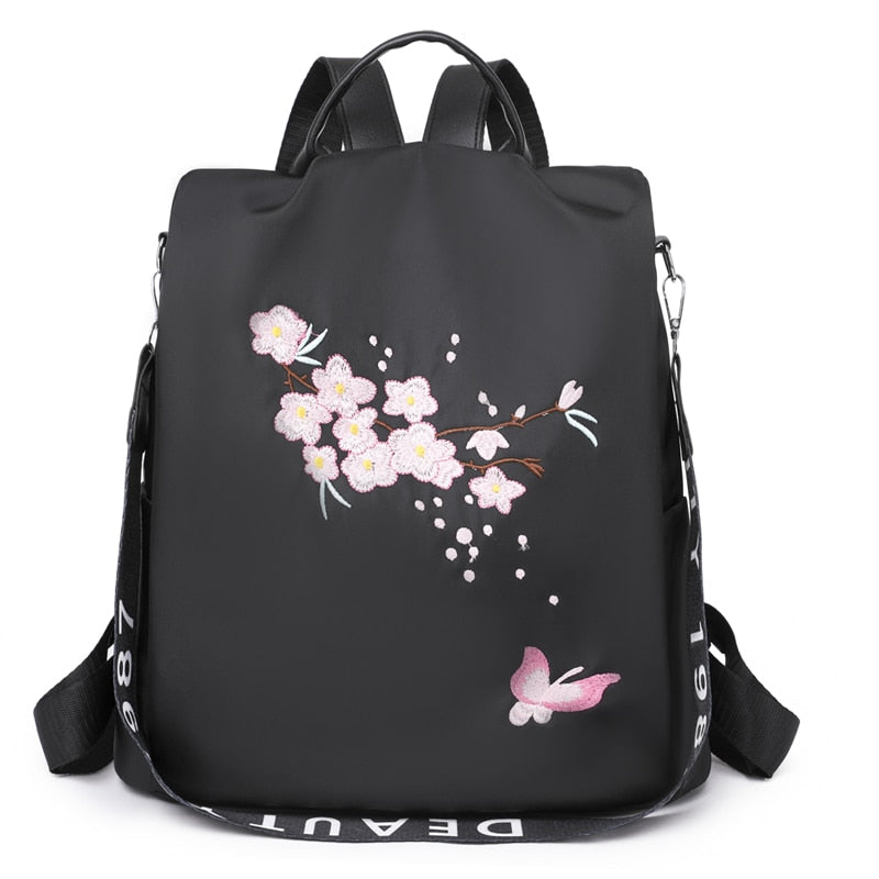 High Quality Women Fashion Anti-theft Waterproof Oxford Print Backpack