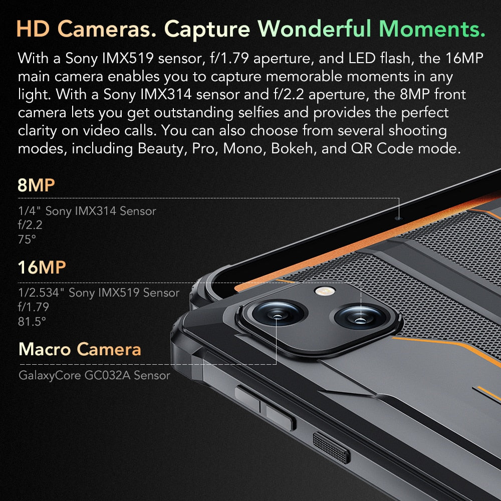 Discover the Mini Rugged Tablet 8 Inch HD+ 5150 mAh Android 12 with 16MP Camera