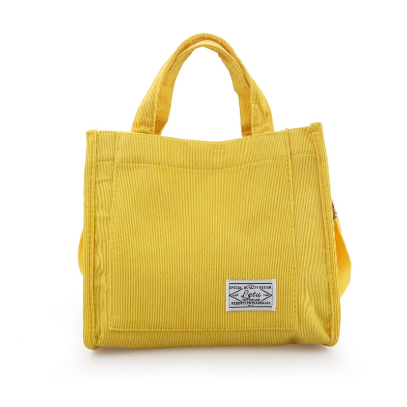 New Luxury Designer Corduroy Ladies Handbag -Nice and Cute Look , Solid Color, Buckle Messenger Bag