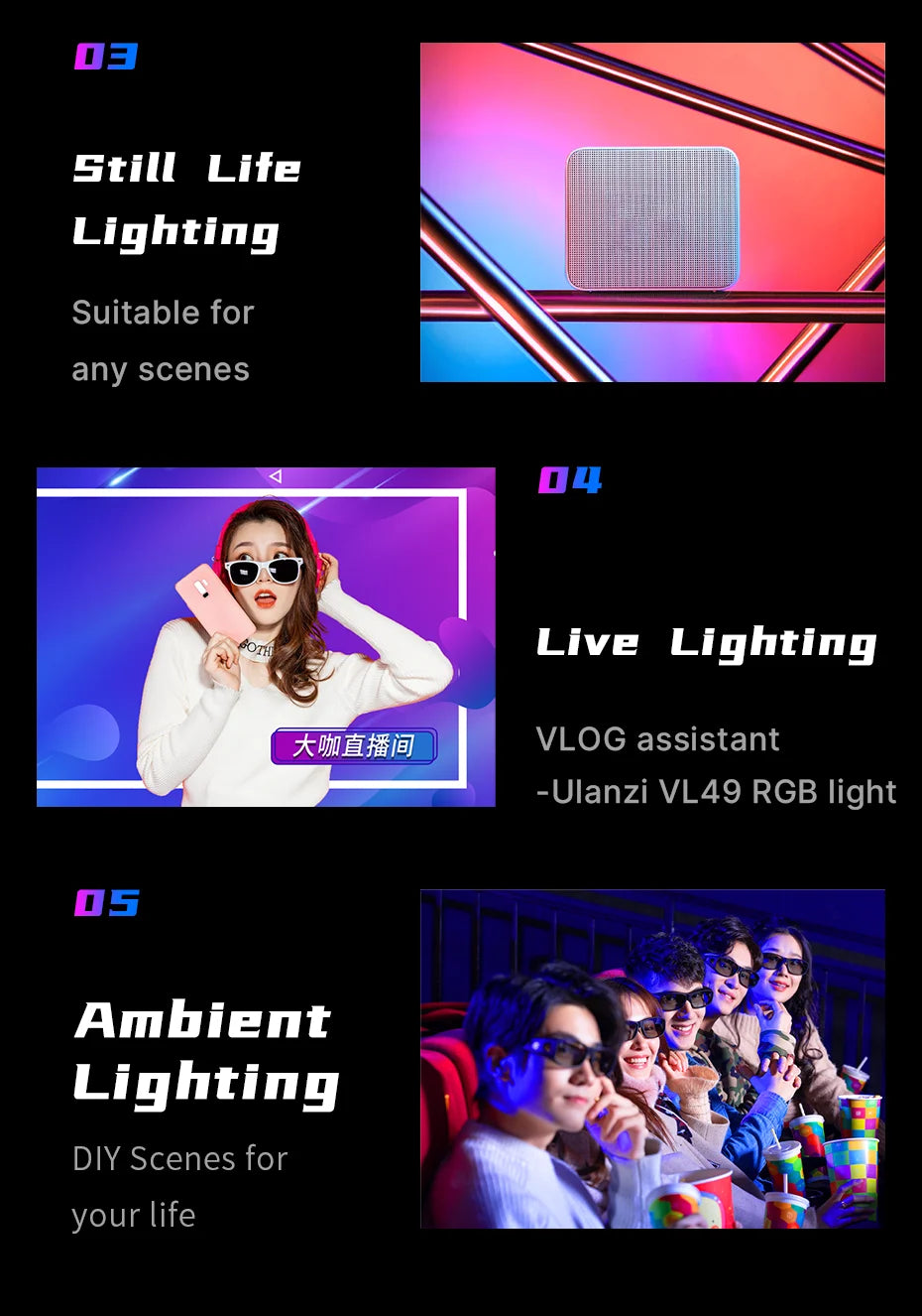 Enhance Your Photography with Full Color RGB LED Video Light (2500K-9000K, 800LUX)