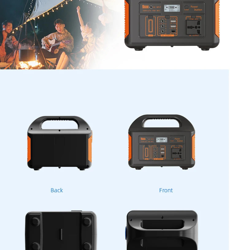 Portable 500W Power Station: The Ultimate 110V/220V Solar Generator for Camping and Home