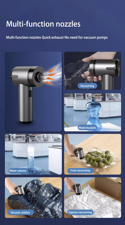 Your All-in-One Cleaning Solution: Powerful 120000PA Handheld Vacuum