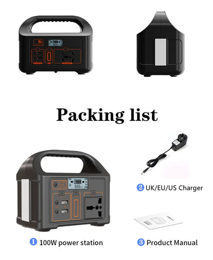 Portable 500W Power Station: The Ultimate 110V/220V Solar Generator for Camping and Home
