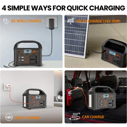 Portable 500W Power Station: The Ultimate 110V/220V Solar Generator for Camping and Home