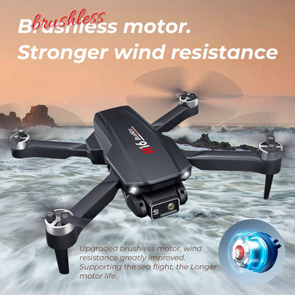 H16 GPS Professional Drone: Brushless Motors & Laser Obstacle Avoidance for RC Enthusiasts