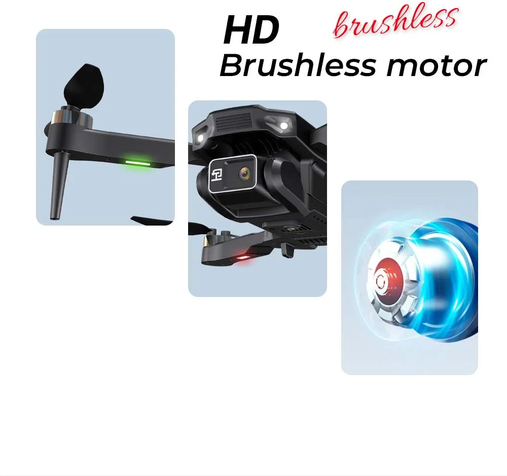 H16 GPS Professional Drone: Brushless Motors & Laser Obstacle Avoidance for RC Enthusiasts