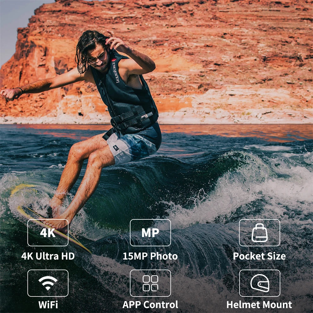 Revolutionize Your Outdoor Adventures: C100 Plus WiFi 4K Action Camera for Bikers