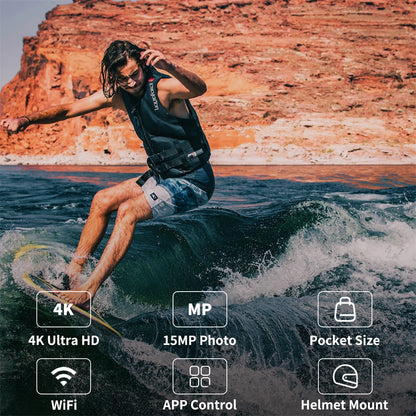 Revolutionize Your Outdoor Adventures: C100 Plus WiFi 4K Action Camera for Bikers