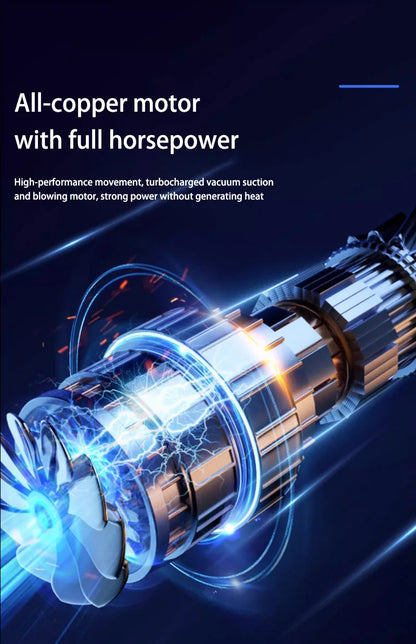 Your All-in-One Cleaning Solution: Powerful 120000PA Handheld Vacuum