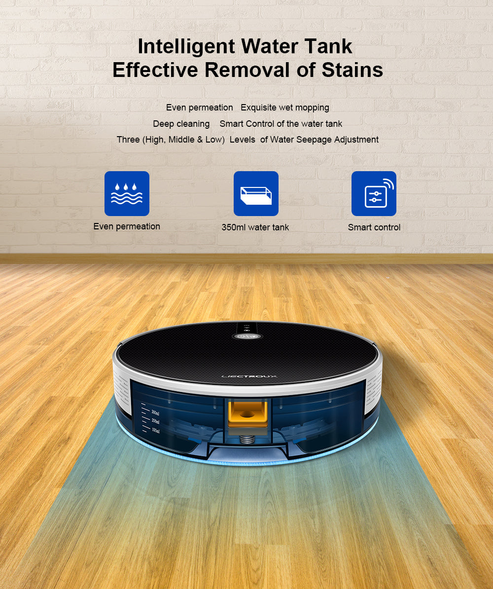 C30B Robot Vacuum Cleaner: Unleash AI Map Navigation and Electric Water Tank Efficiency