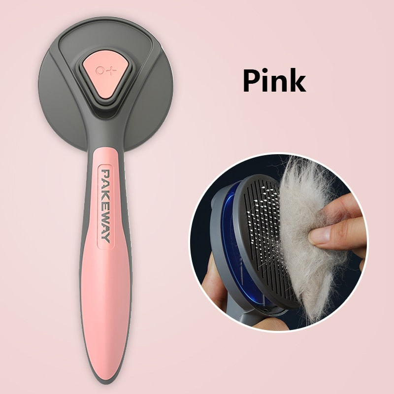 Cepillo peine para gatos Kimpets: diseñado de manera cómoda y ergonómica para limpiar el pelo suelto de su gato