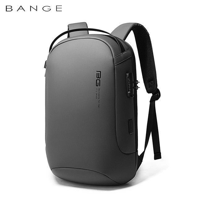 Mochila de viaje impermeable de moda para hombre BANGE: función de bloqueo multifunción y antirrobo 