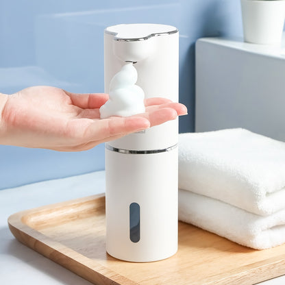 Efficient & Stylish: White Automatic Foam Soap Dispensers with USB Charging