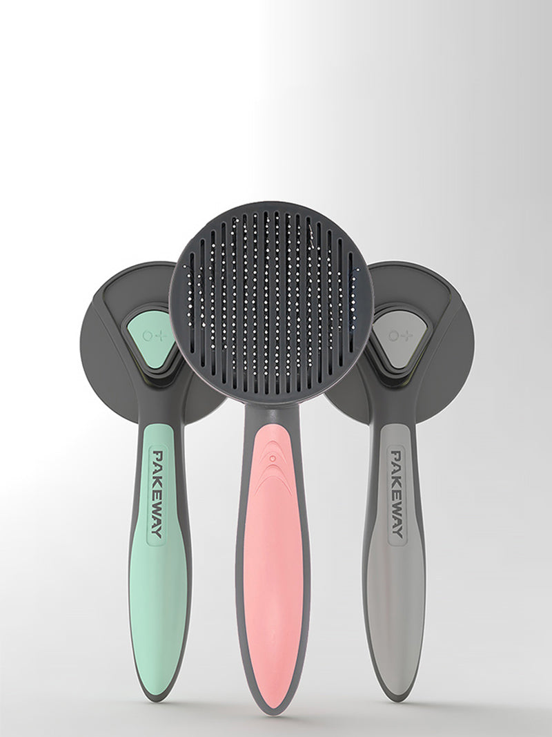 Cepillo peine para gatos Kimpets: diseñado de manera cómoda y ergonómica para limpiar el pelo suelto de su gato