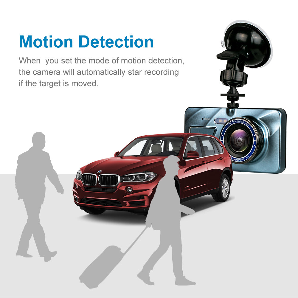 Car DVR Dash Camera Rear View Dual Camera Video 1080P Full HD 3.6" Cycle Recording Dashcam G-sensor wide angle