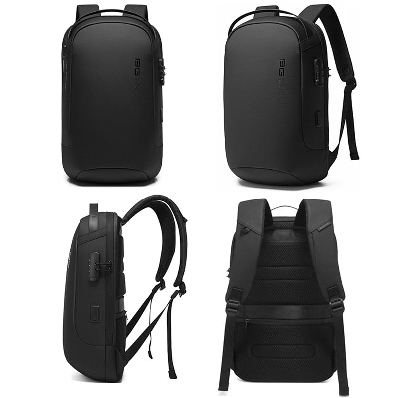 BANGE Men Fashion Waterproof Travel Backpack -Multifunction & Anti-thief Lock Feature