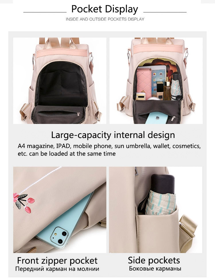 High Quality Women's Fashion Backpacks: Stylish & Secure