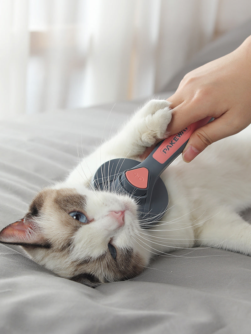 Kimpets Cat Comb Brush -Designed with Comfortable and Ergonomic for Cleaning your Cat's Loose Hair