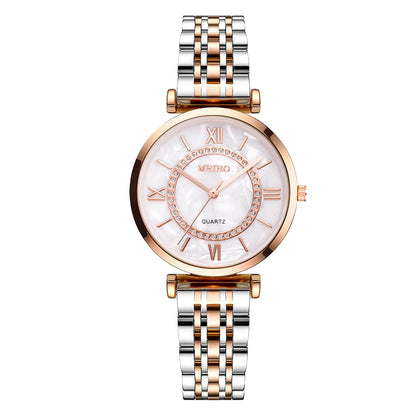 Montre-bracelet à quartz en cristal de mode et de luxe pour femmes Montre Femme Relogio