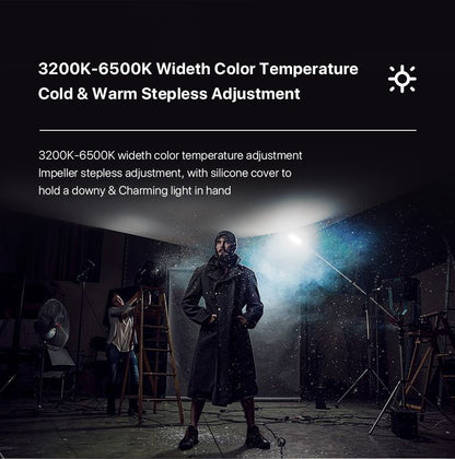 Lampe de studio à intensité variable VIJIM VL120 LED pour caméra vidéo 3200k-6500K 3100mAh 