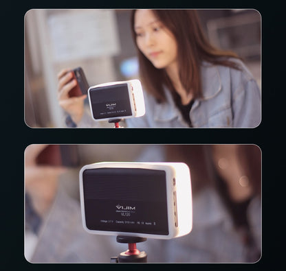 Lampe de studio à intensité variable VIJIM VL120 LED pour caméra vidéo 3200k-6500K 3100mAh 