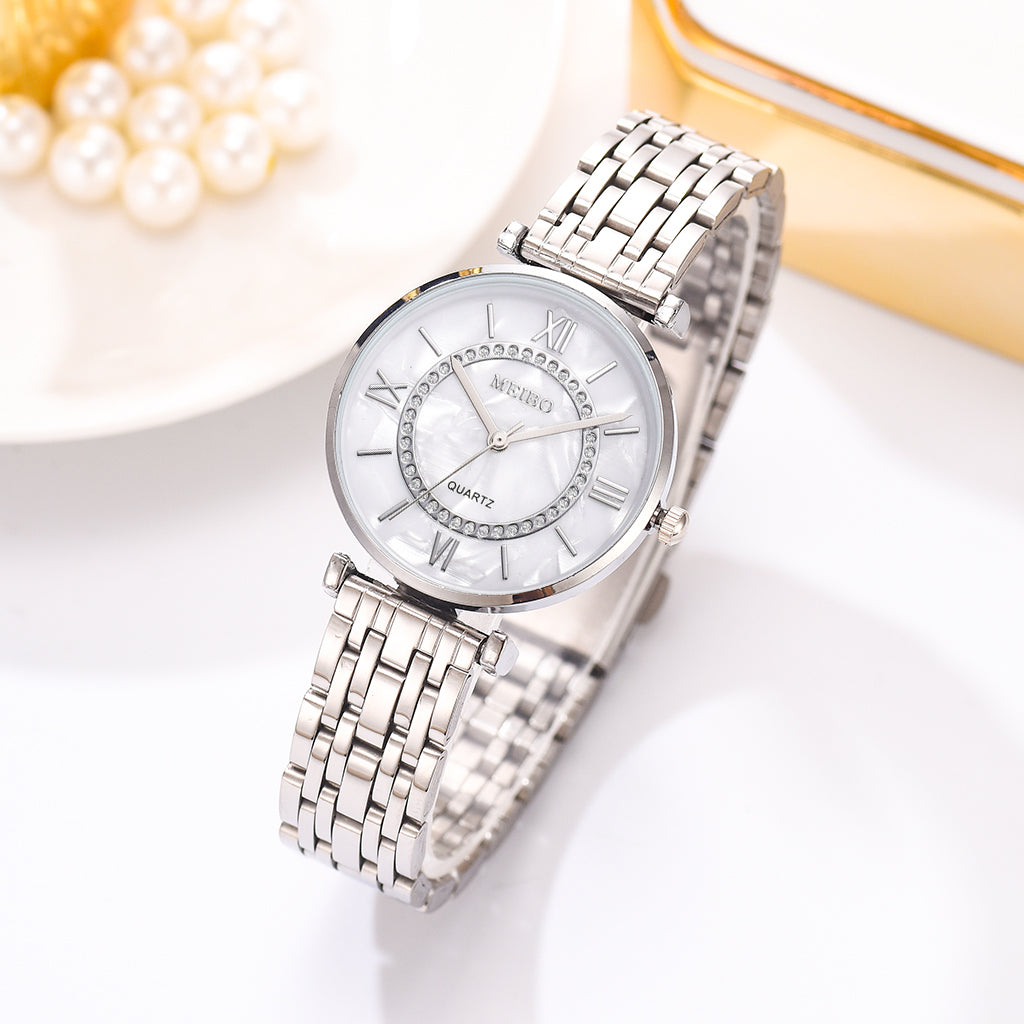 Montre-bracelet à quartz en cristal de mode et de luxe pour femmes Montre Femme Relogio