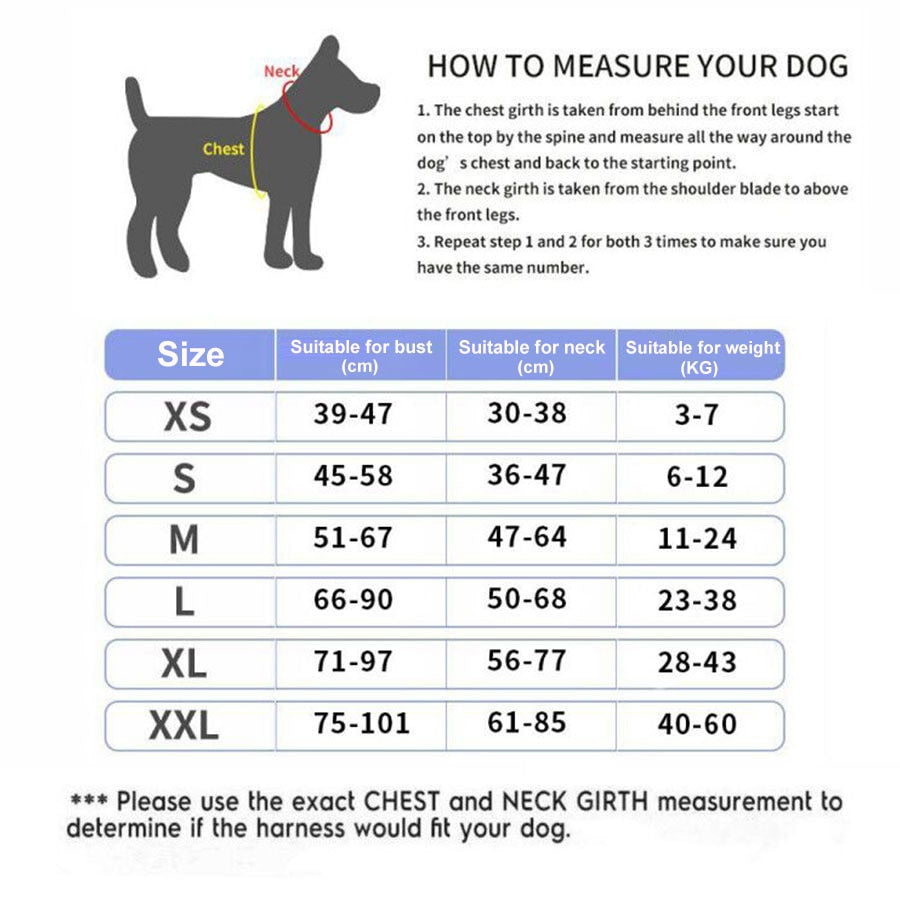 Harnais pour chien personnalisé - Gilet harnais réfléchissant et respirant réglable sans traction pour petits ou grands chiens.