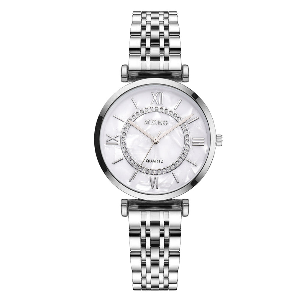 Montre-bracelet à quartz en cristal de mode et de luxe pour femmes Montre Femme Relogio