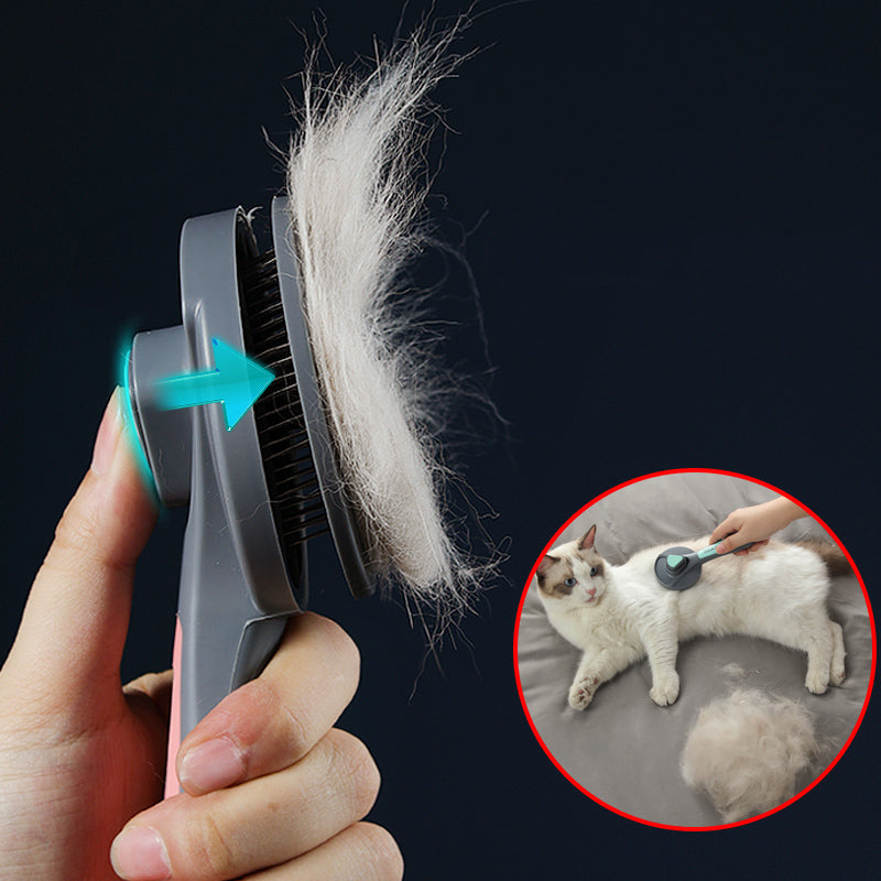 Kimpets Cat Comb Brush -Designed with Comfortable and Ergonomic for Cleaning your Cat's Loose Hair