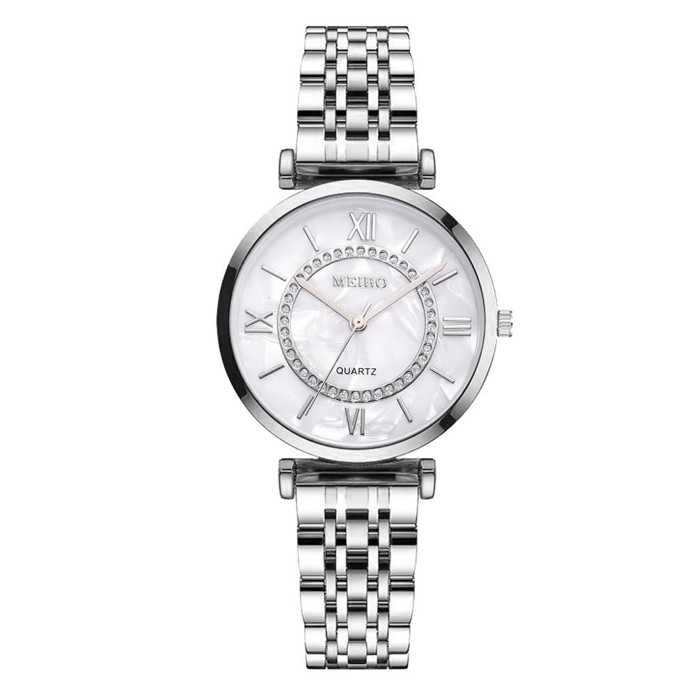Montre-bracelet à quartz en cristal de mode et de luxe pour femmes Montre Femme Relogio