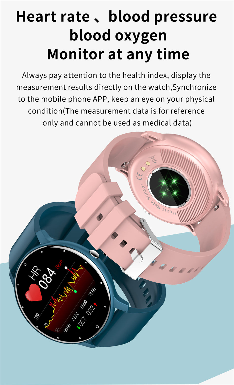 LIGE IP67 Waterproof Men Smart Watch -Full Touch Screen Sport Fitness Bluetooth for iOS or Android