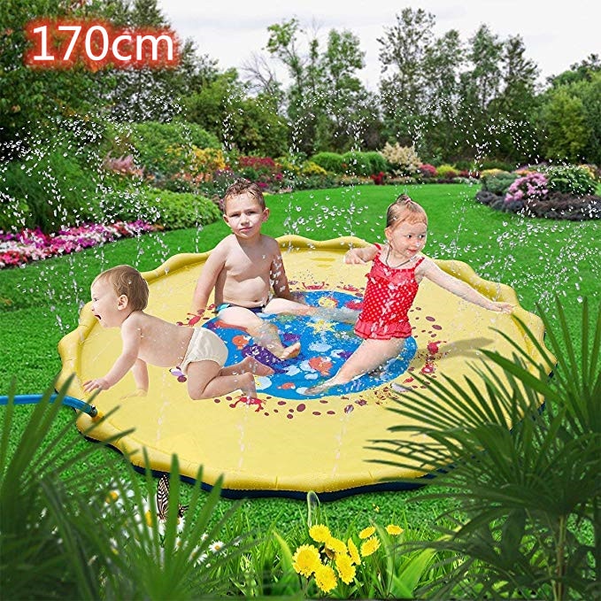 Tapis de coussin d'eau pulvérisée - Jouet de jeu d'extérieur pour pelouse pour enfants Piscine d'été Jeux pour enfants amusants