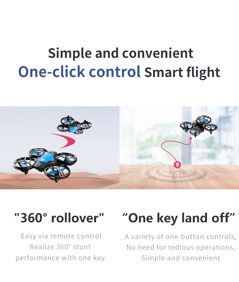 Elevate Your Drone Flight with V8 New Mini Quadcopter: 4K HD Camera and Foldable Design