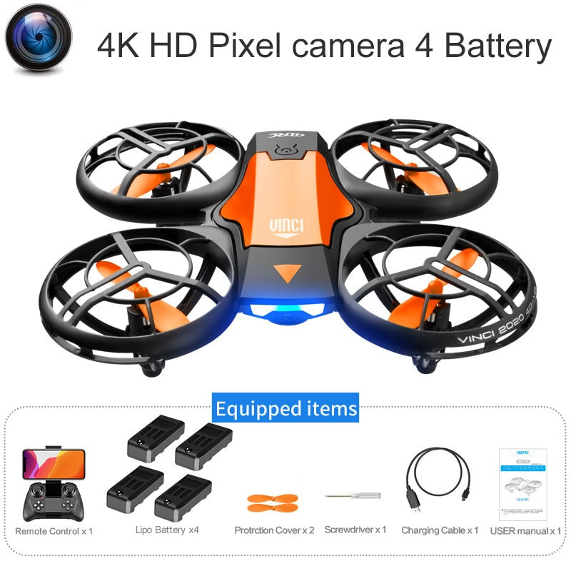 Elevate Your Drone Flight with V8 New Mini Quadcopter: 4K HD Camera and Foldable Design